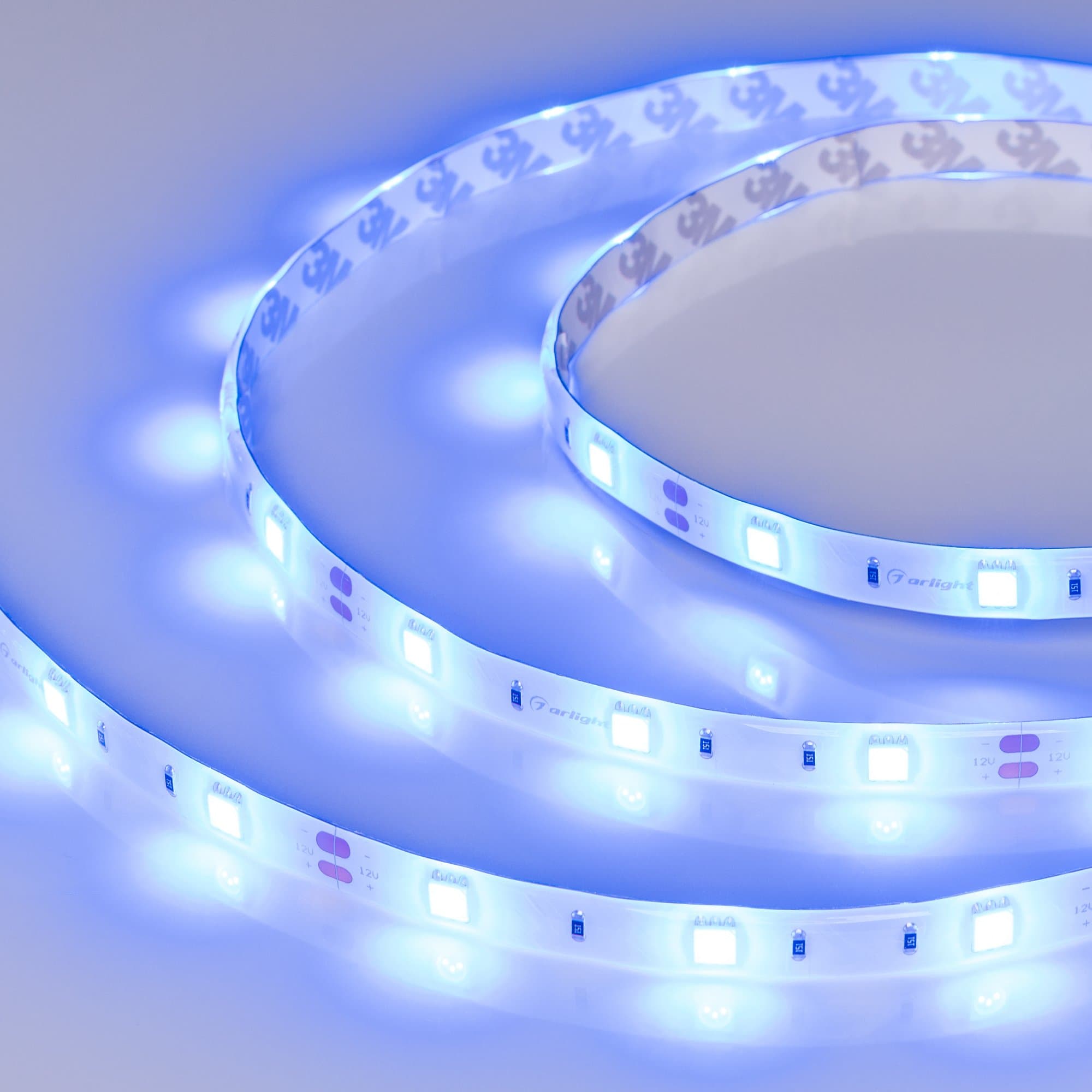 Arlight Светодиодная лента RTW 2-5000SE 12V Blue (5060, 150 LED, LUX) (7.2 Вт/м, IP65) 015135(1) — миниатюра 2