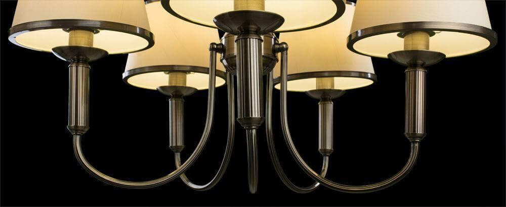 Arte Lamp Alice Бронза/Бежевая Люстра 40W E14 A3579LM-5AB — миниатюра 7