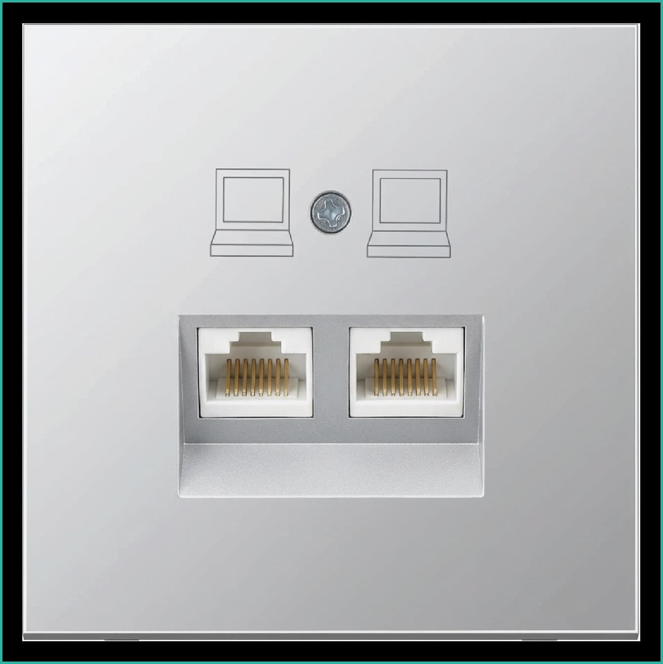 Jasmart FD Алюминий Розетка RJ45 2-ая