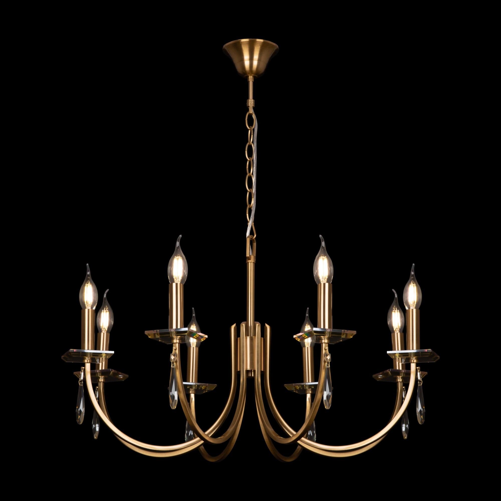 Freya Crystal Золото Люстра FR1006PL-08G — миниатюра 4