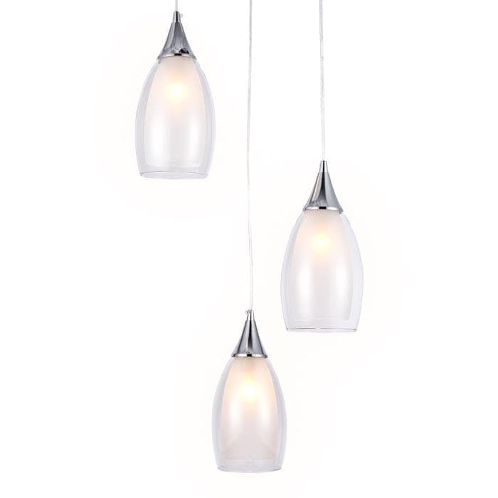 Ambrella Подвесной светильник TR3548/3 CH/CL хром/прозрачный E14 max 40W 370*130*1000 — миниатюра 2
