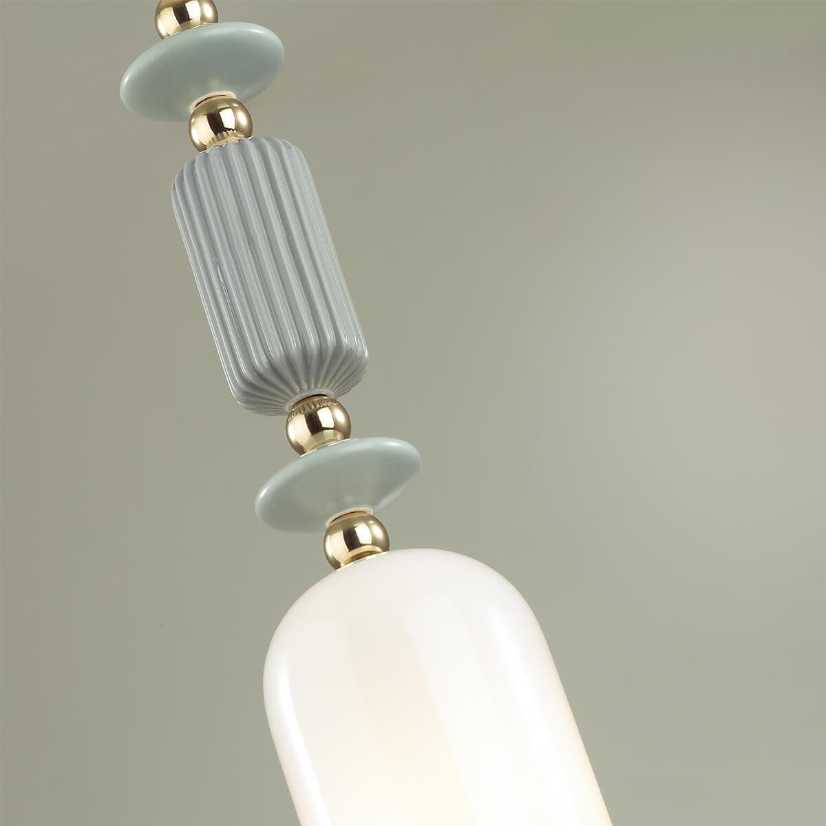 Odeon Light 4861/1A CLASSIC ODL_EX21 золото/раноцветн./керамика/стекло Подвес E14 1*40W CANDY — миниатюра 5