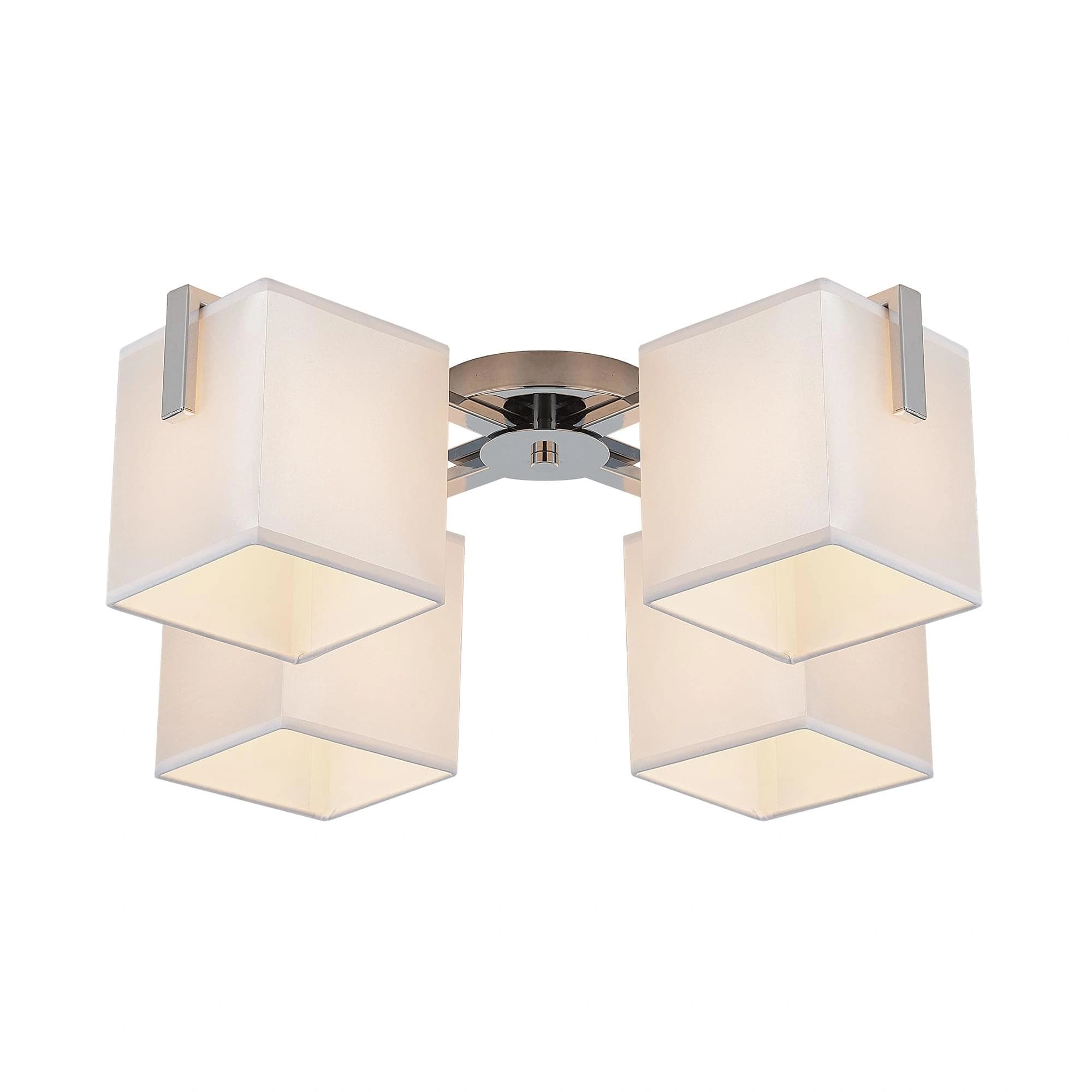 Citilux CL465141 Стенли Хром+Белый Светильник Люстра