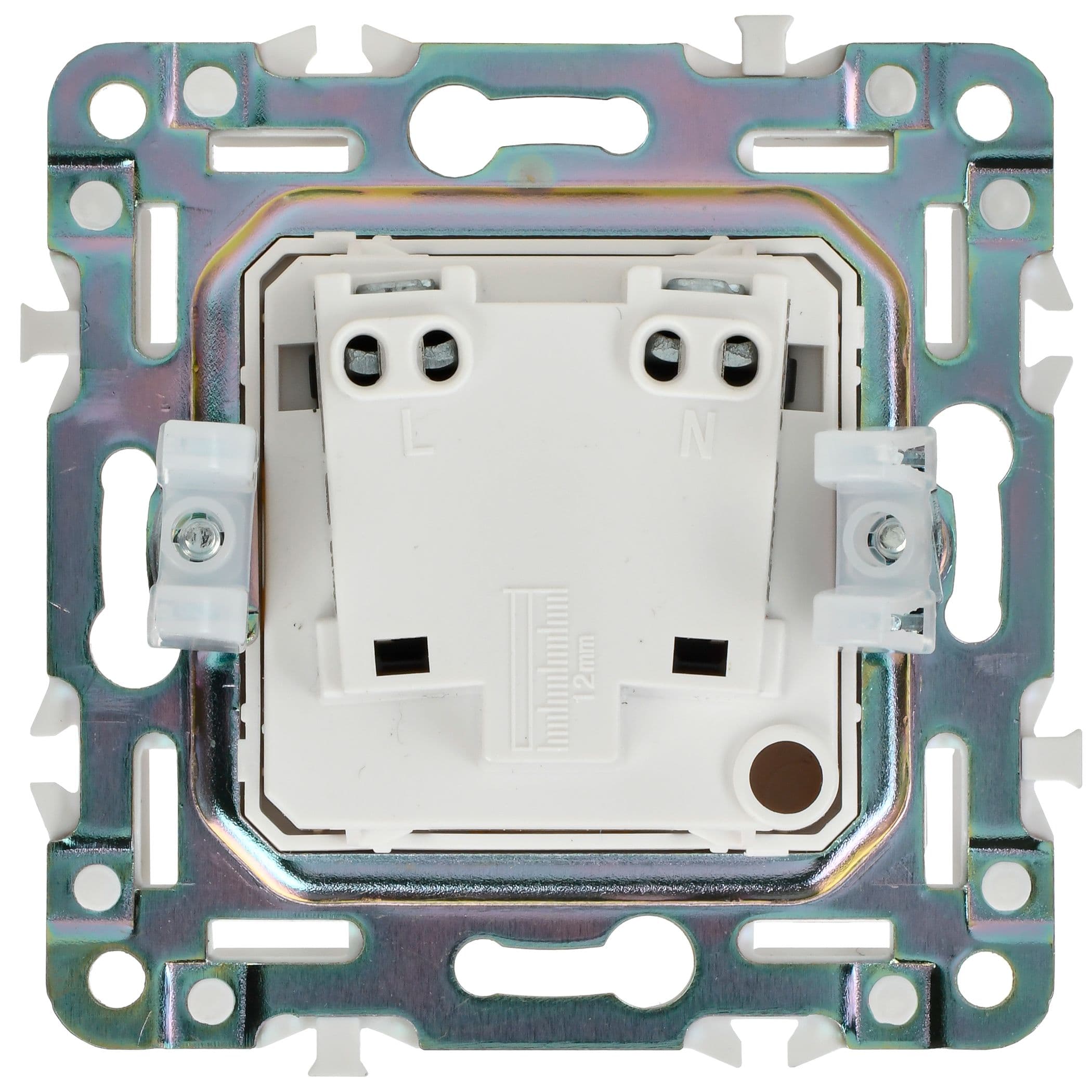 IEK SKANDY Арктический белый Розетка б/з 10А SK-R02W — миниатюра 5