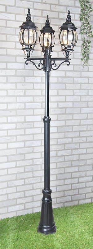 Elektrostandard Уличный трехрожковый светильник на столбе IP33 NLG99HL005 черный 4690389028236 a025754