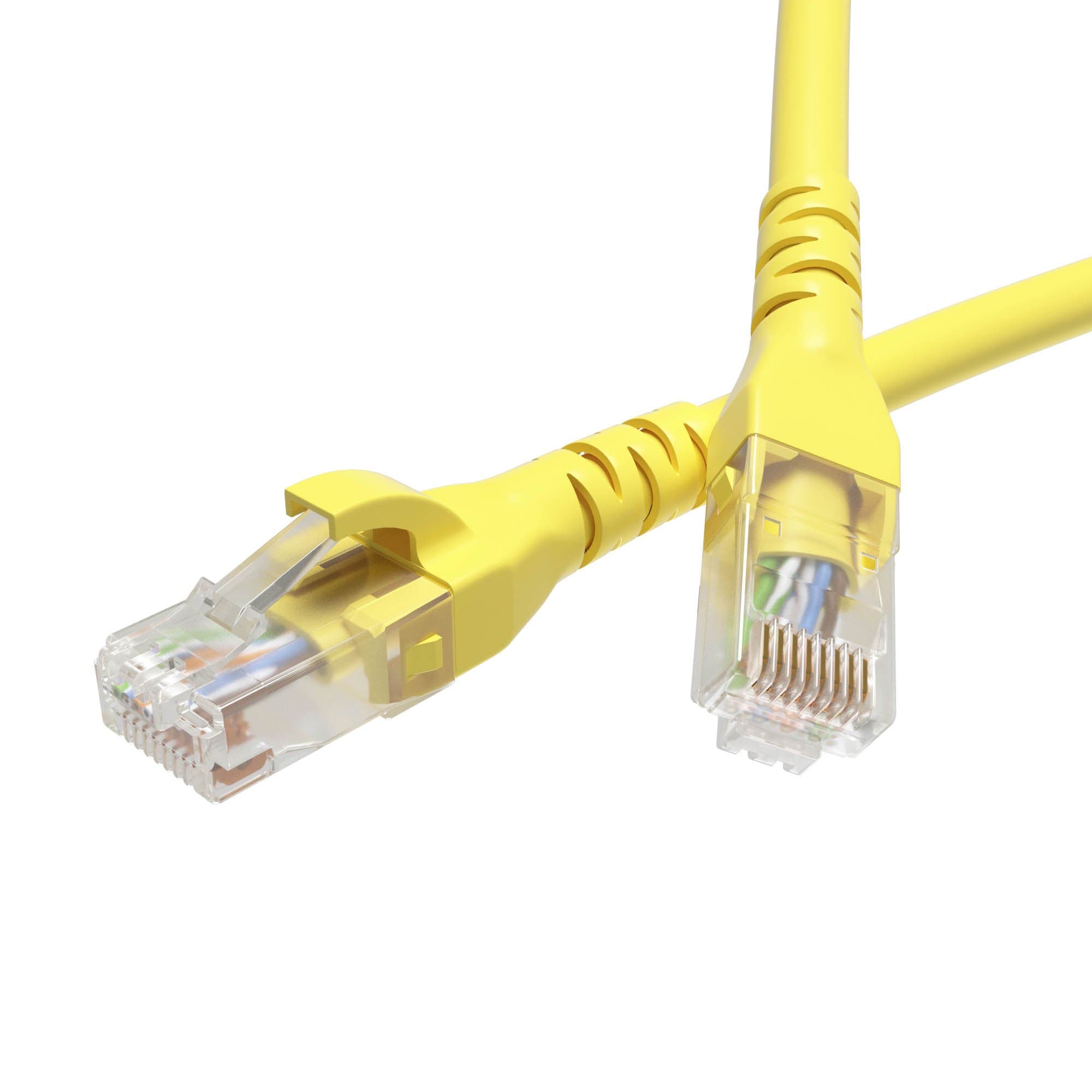 DKC Патч-корд неэкранированный CAT6A U/UTP 4х2, LSZH, жёлтый, 2.0м
