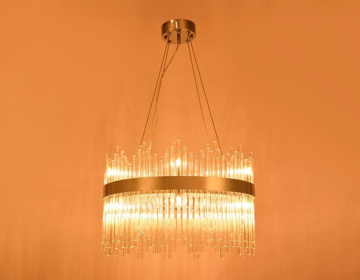 Ambrella Подвесная люстра с хрусталем TR5353/10 CH/CL хром/прозрачный G9/10 max 40W D500*800 — миниатюра 4