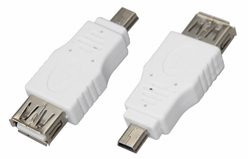 Переходник гнездо USB-A (Female) - штекер Mini USB (Male) Rexant 18-1175 — миниатюра 1