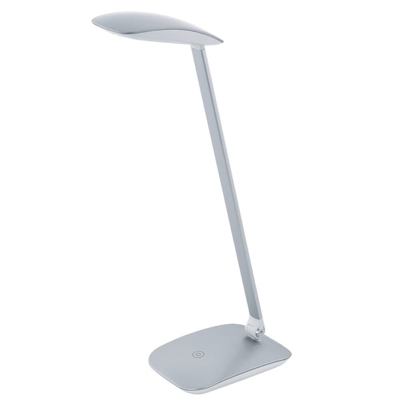 Eglo Лампа LED настольная СAJERO c cенсор. диммером, 5W(LED), L150, H500, пластик, серебряный, нейтр. свет 95694