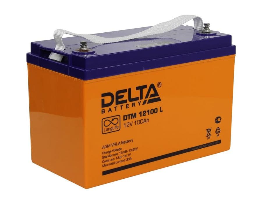 Delta Аккумуляторная батарея DTM 12100 L (12V/100Ah)