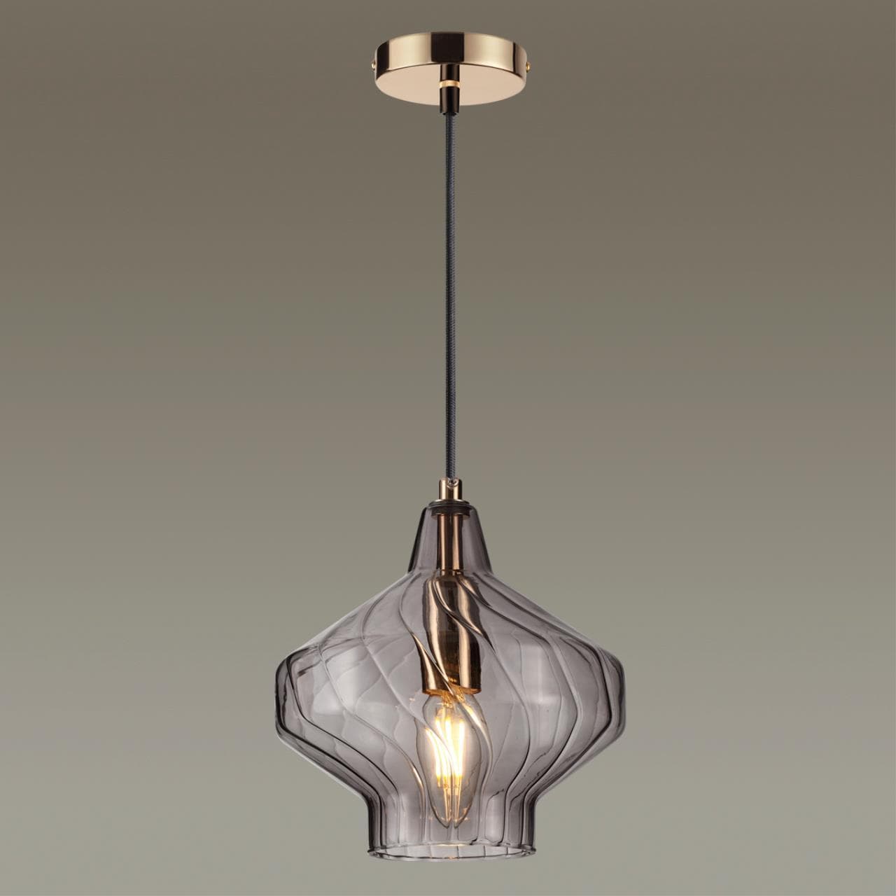 Lumion 4587/1 SUSPENTIONI LN21 золотой, серый Подвес E14 60W 220V DOVE — миниатюра 3