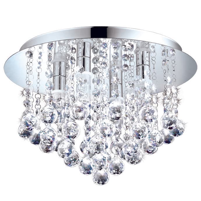 Eglo 97699 Светодиодный потолочный светильник ALMONTE, 8х3W (G9), ?500, H300, 8х360lm, IP44, сталь, хром/стекло