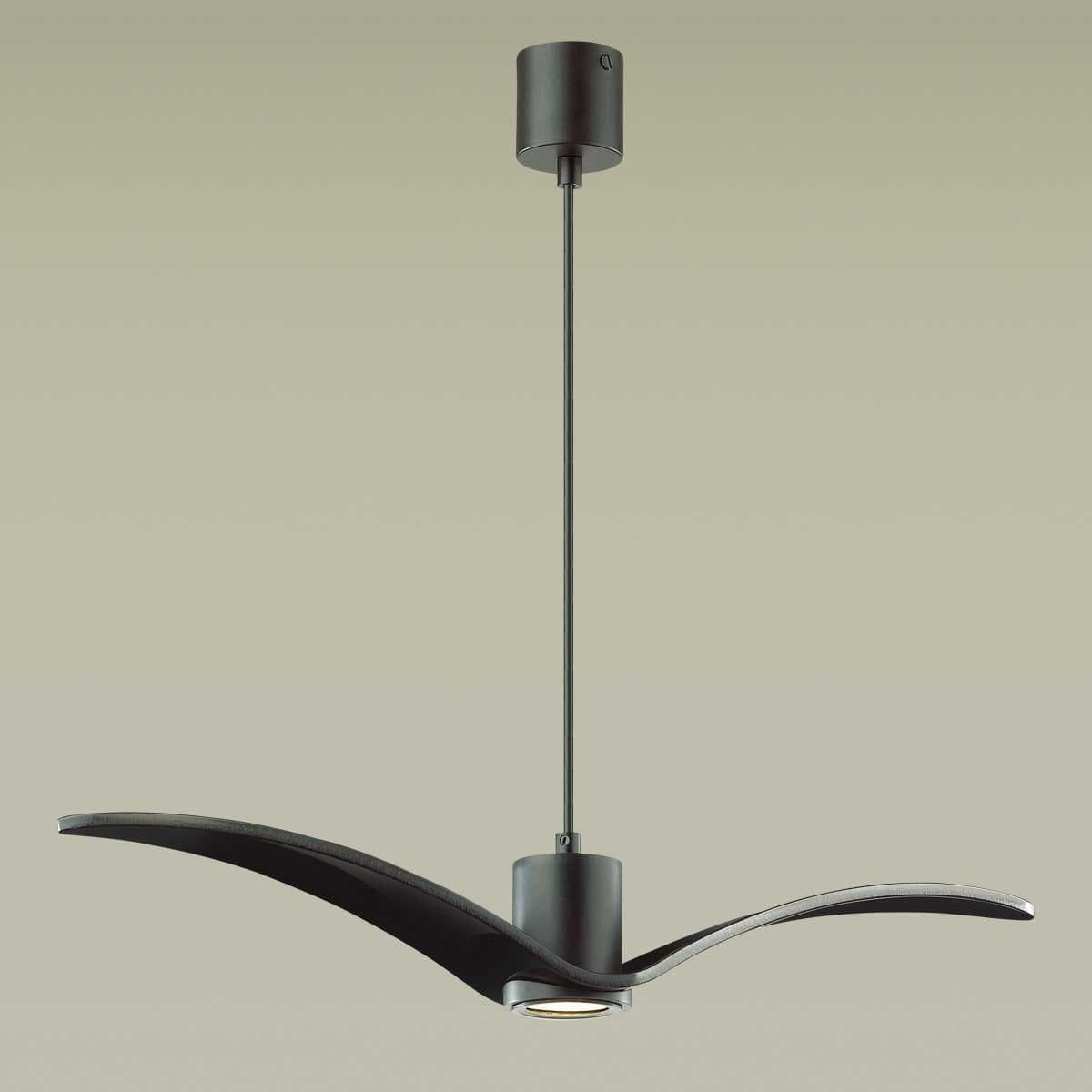 Odeon Light 4902/1A PENDANT ODL22 233 черный/стекло Подвес GU10 1*5W BIRDS — миниатюра 4