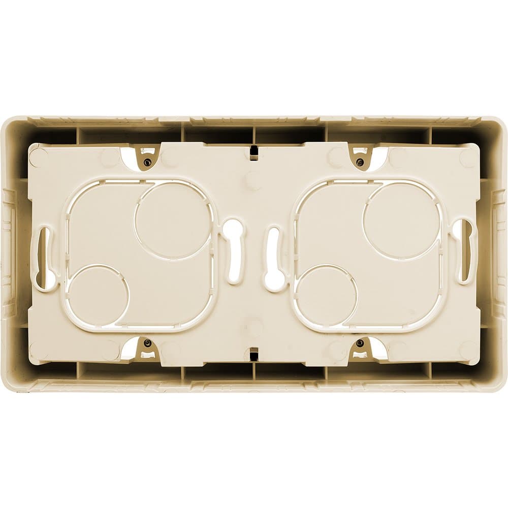 Legrand INSPIRIA Слоновая кость Коробка накладного монтажа - 2 поста 673991 — миниатюра 4