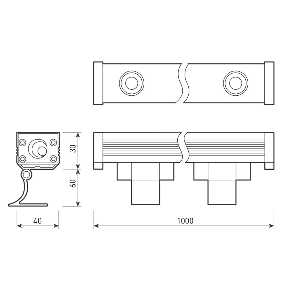 Arlight Светодиодный прожектор AR-LINE-1000XS-12W-220V Warm (Grey, 30 deg) (Закрытый) 024336 — миниатюра 4
