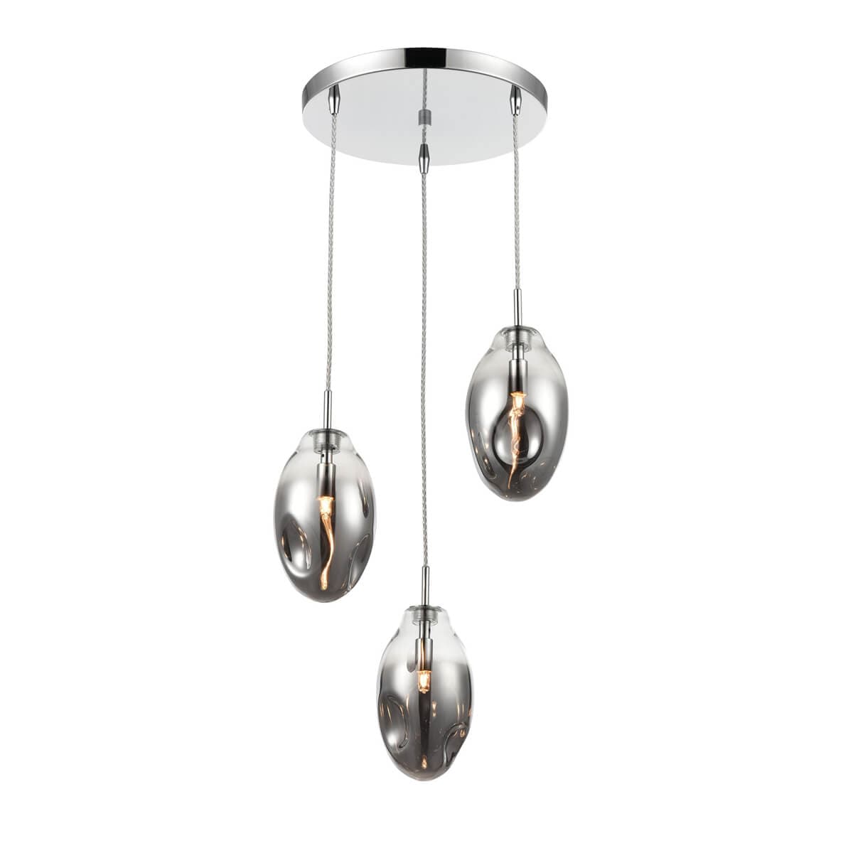 Vele Luce Lucy Светильник подвесной Modern D370*H275/1500 хром | chrome металл | metal VL5613P23