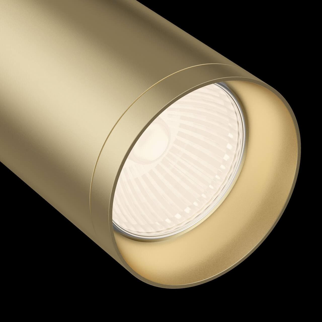 Maytoni Single phase track system Матовое Золото Светильник трековый TR004-1-GU10-MG — миниатюра 9