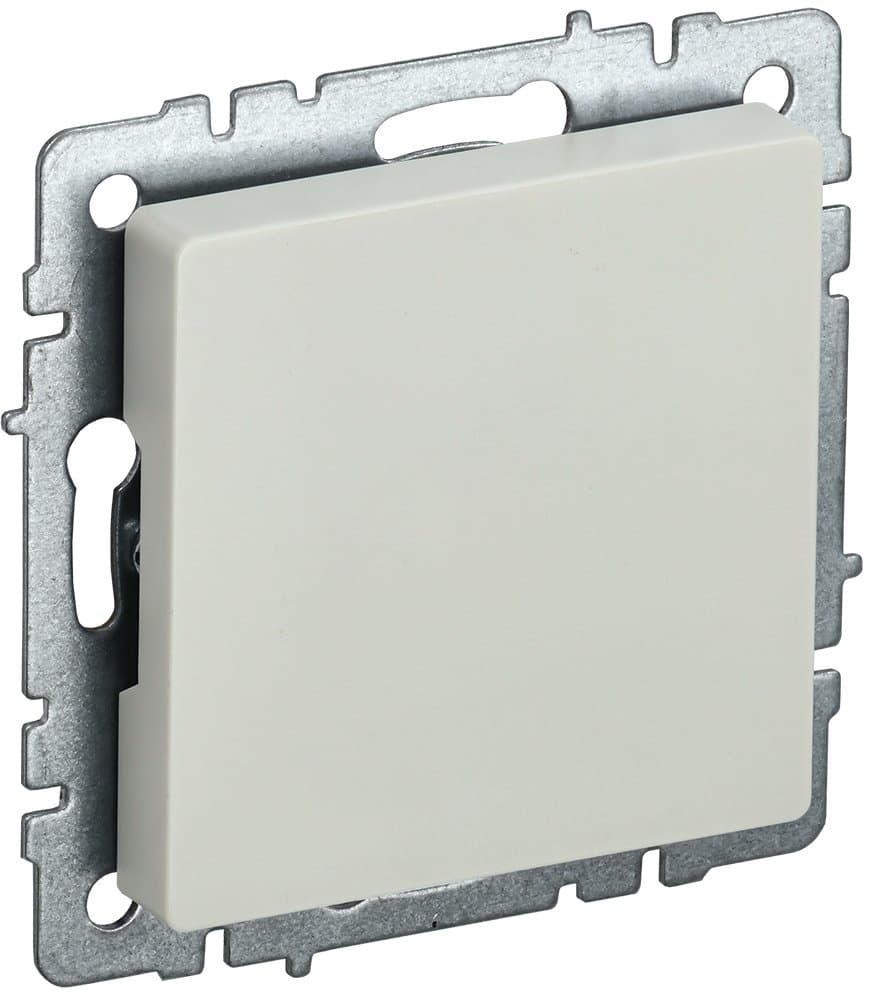 IEK BRITE BASE Бежевый Заглушка с суппортом МЗ10-БрКр
