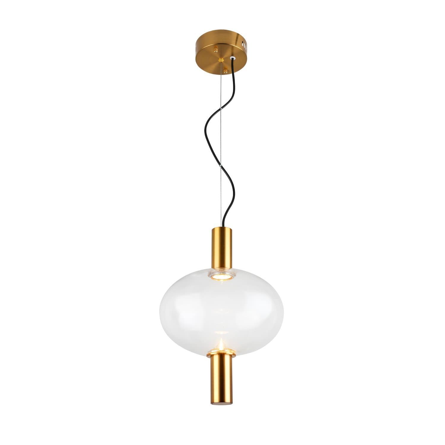 ST Luce SL1582.303.01 Светильник подвесной Бронзовый/Прозрачный LED 1*7W 2700K — миниатюра 1