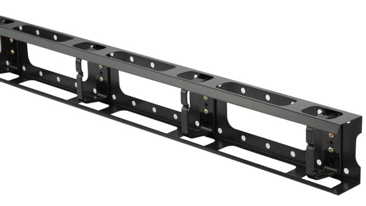 Hyperline CMV-42U-ML Металлический вертикальный кабельный организатор с крышкой 42U, для шкафов TTC, TTC2, TSA, TSC шириной 800 мм, черный (RAL 9004) 30835 — миниатюра 1