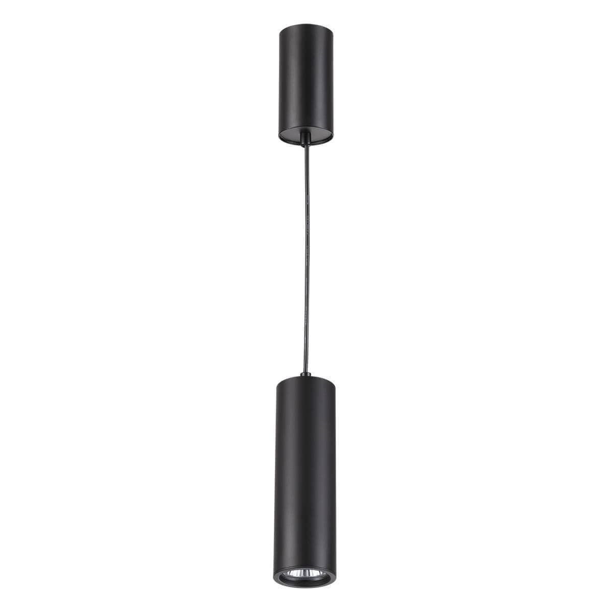 Odeon Light 3830/1C ODL19 207 матовый черный/металл Подвесной/накладной светильник GU10 1*50W D60хH200-1220 VINC — миниатюра 1
