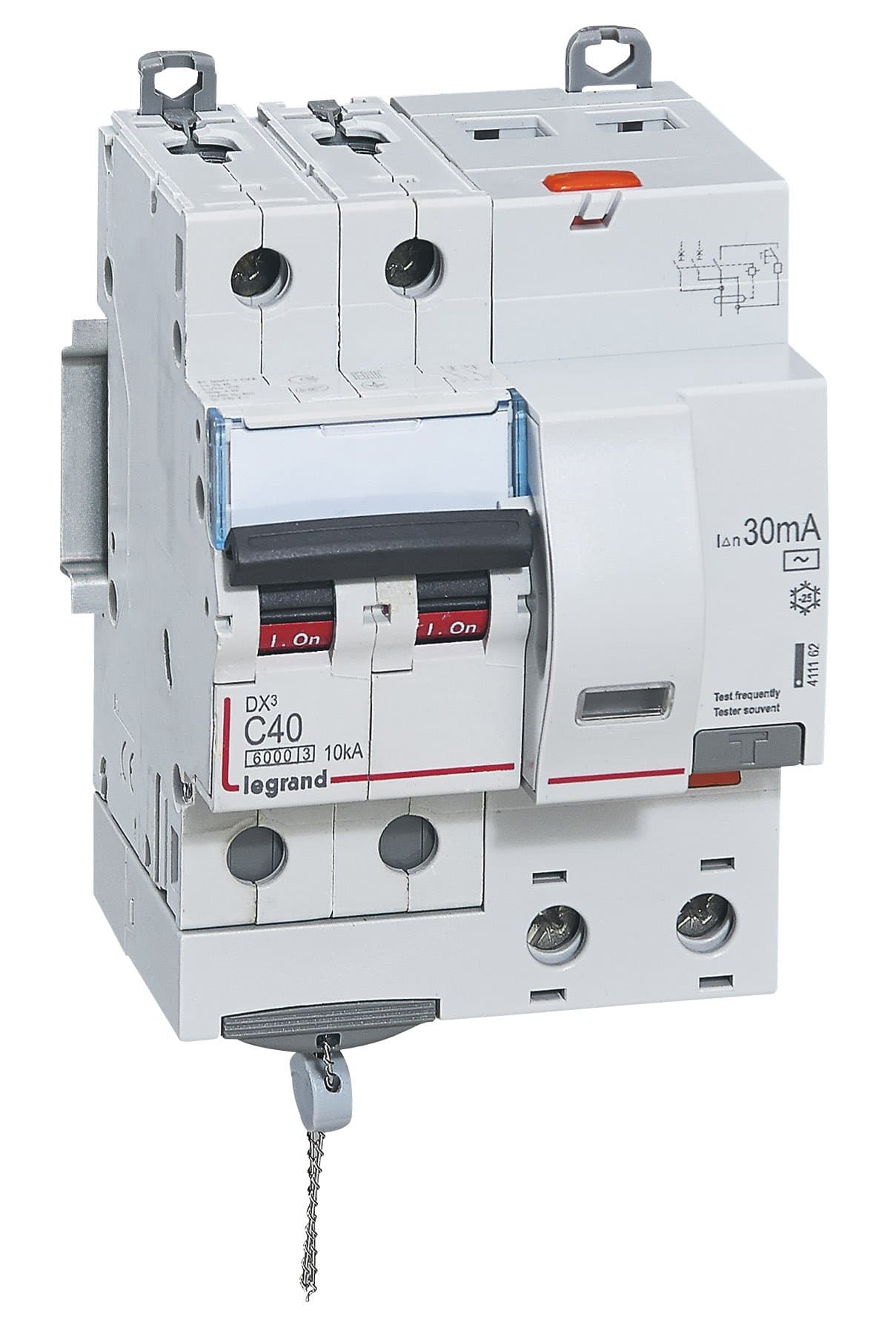 Legrand DX3 Автоматический выключатель дифференциального тока 2P 40А (С) 30MA-AC 4м 411162