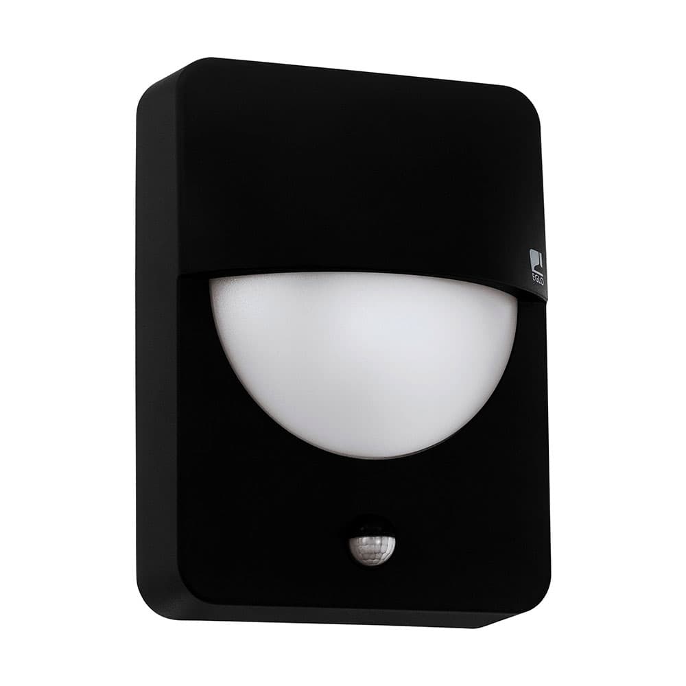 Eglo 98705 Уличный настенный светильник SALVANESCO с датчиком дв-я, 1х28W(E27), L180, H240, A90, литой