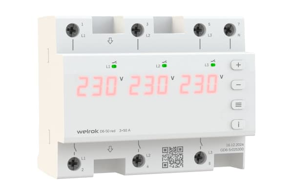 Welrok D6-50 red Реле напряжения 4660251140403