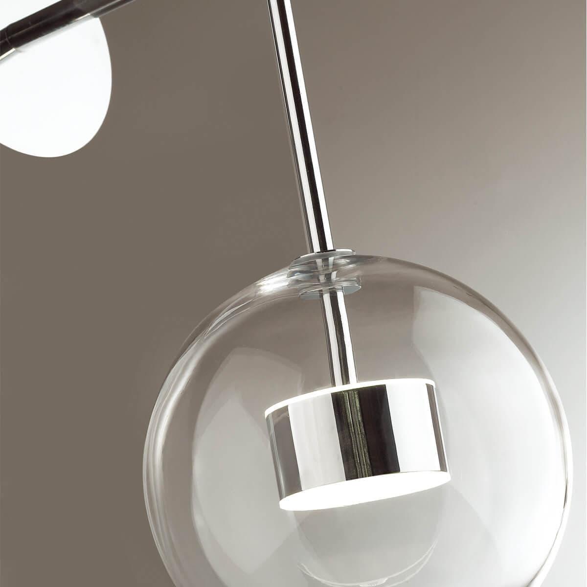 Odeon Light 4802/12WL L-VISION ODL21 11 хром/прозрачный Бра с выключателем LED 12W 4000K BUBBLES BUBBLES — миниатюра 4
