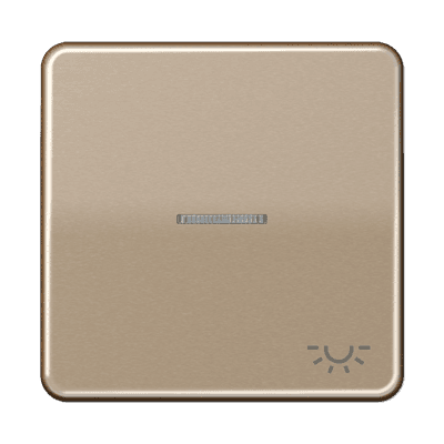 JUNG CD 500/CD plus Бронза Клавиша 1-ая с/п с символом ОСВЕЩЕНИЕ CD590KO5LGB