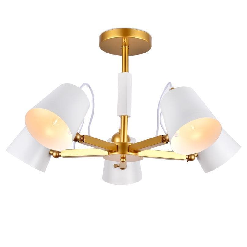 Ambrella Подвесная люстра TR3101/5 WH/GD белый/золото E14 max 40W D680*370 — миниатюра 1