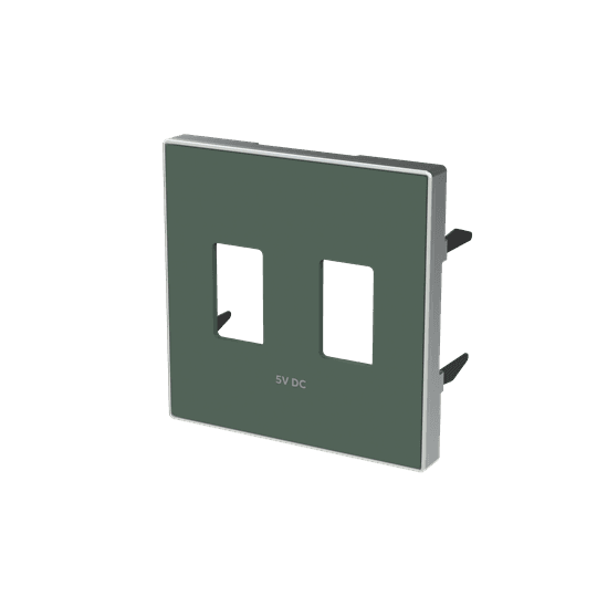 ABB SKY Комодоро Накладка для механизма 2хUSB зарядного устройства 2CLA858530A1901 — миниатюра 2