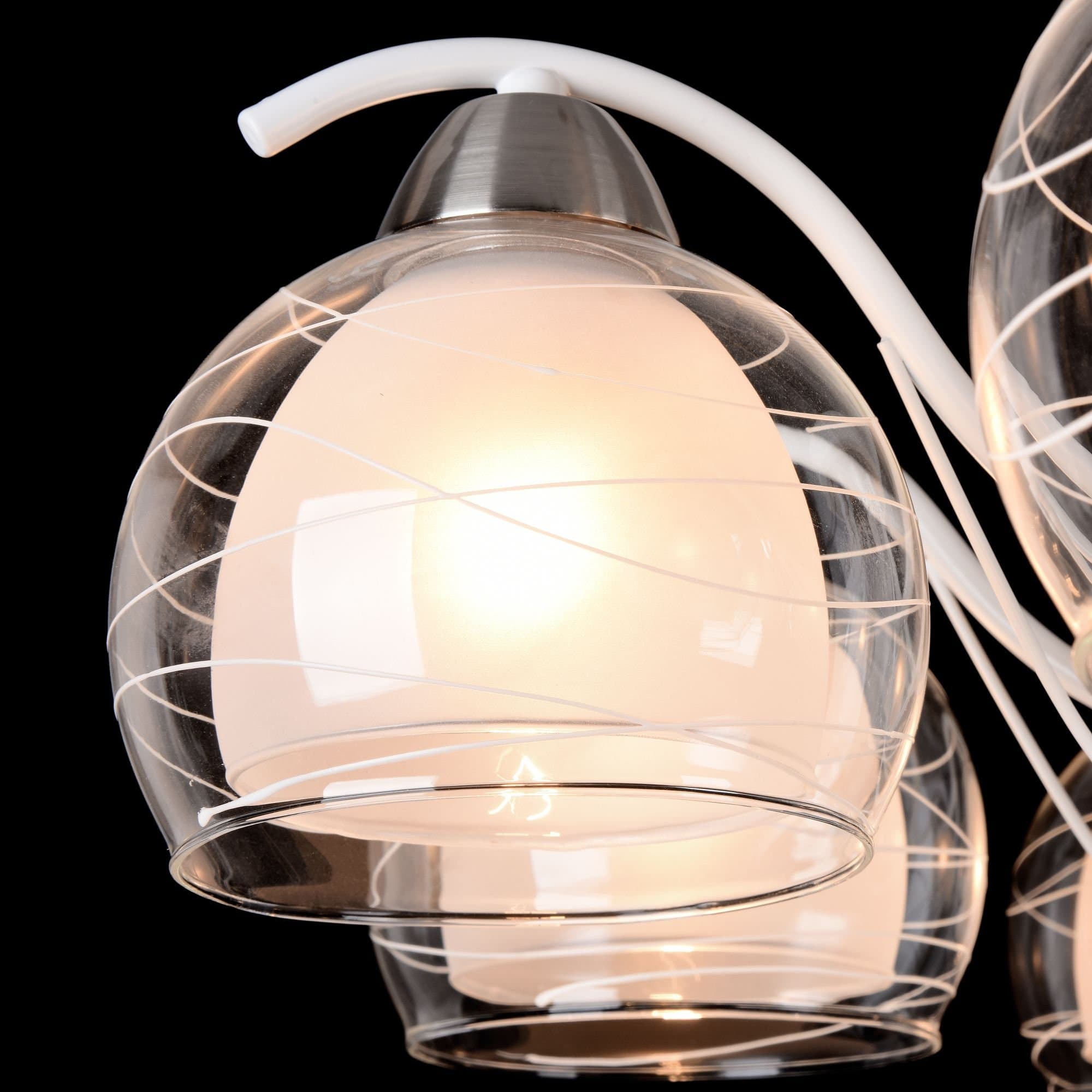 Freya Modern Nikki Белый Потолочный светильник E14 60W FR5052-CL-08-W — миниатюра 5