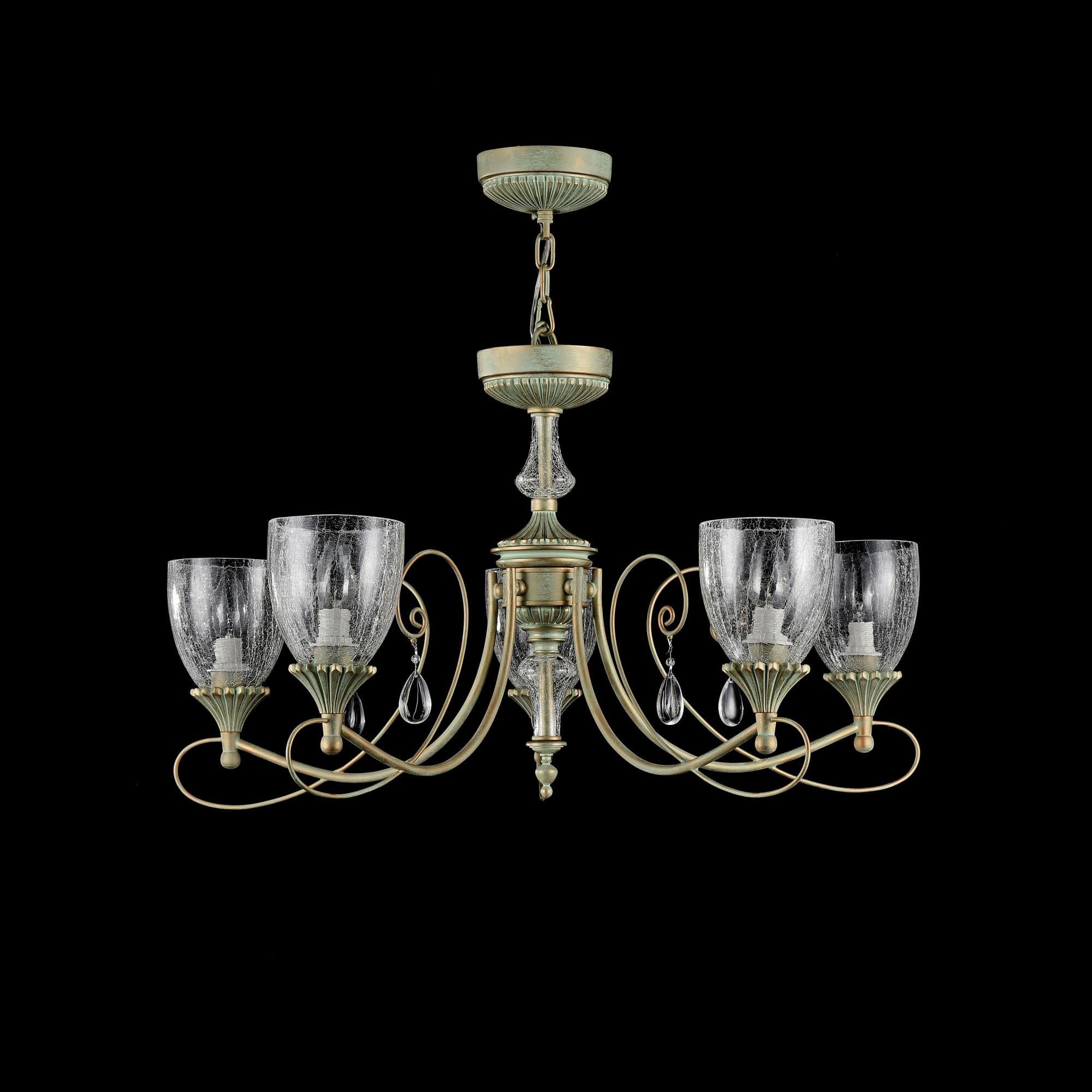Maytoni Royal Classic Sabina Мятное Золото Люстра 5xE14 60W RC145-PL-05-MG — миниатюра 4