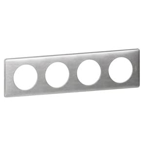 Legrand DIY Celiane Алюминий Рамка 4 поста 696964 — миниатюра 1