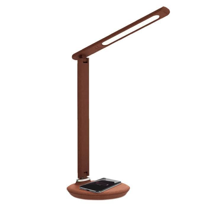 Ambrella Светодиодная настольная лампа с беспроводной зарядкой DE522 BR коричневый LED 3000-6400K 8W — миниатюра 1