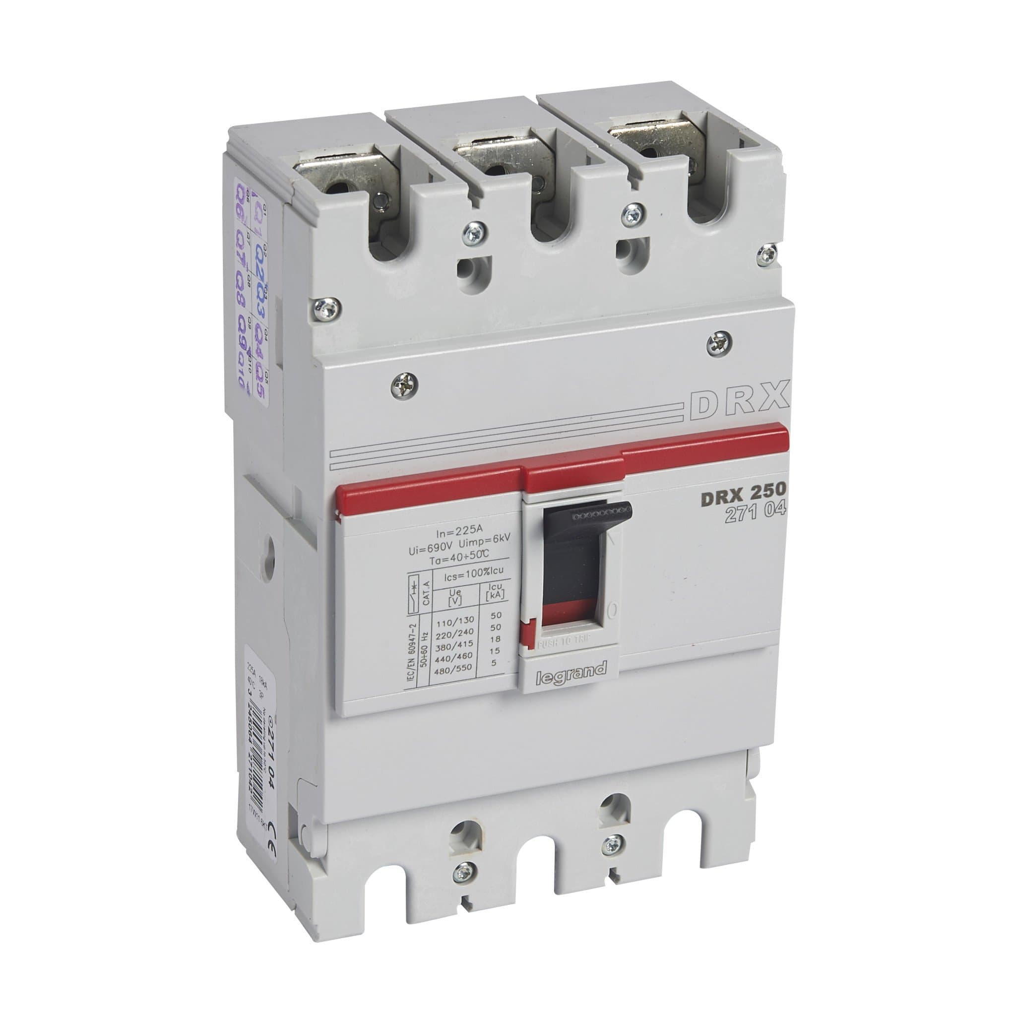 Legrand DRX250 фиксированный 3P 225А 18кА 027104 — миниатюра 1