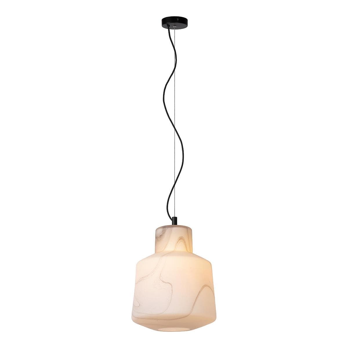 Lucide ALISTAIR Светильник подвесной Ø 30 cm 1xE27 White 20418/01/31 — миниатюра 4