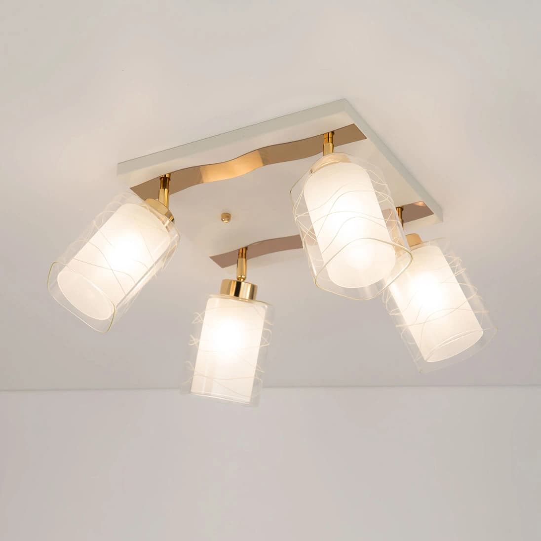 Citilux CL160142 Прима Белый+Золото Светильник Люстра — миниатюра 2