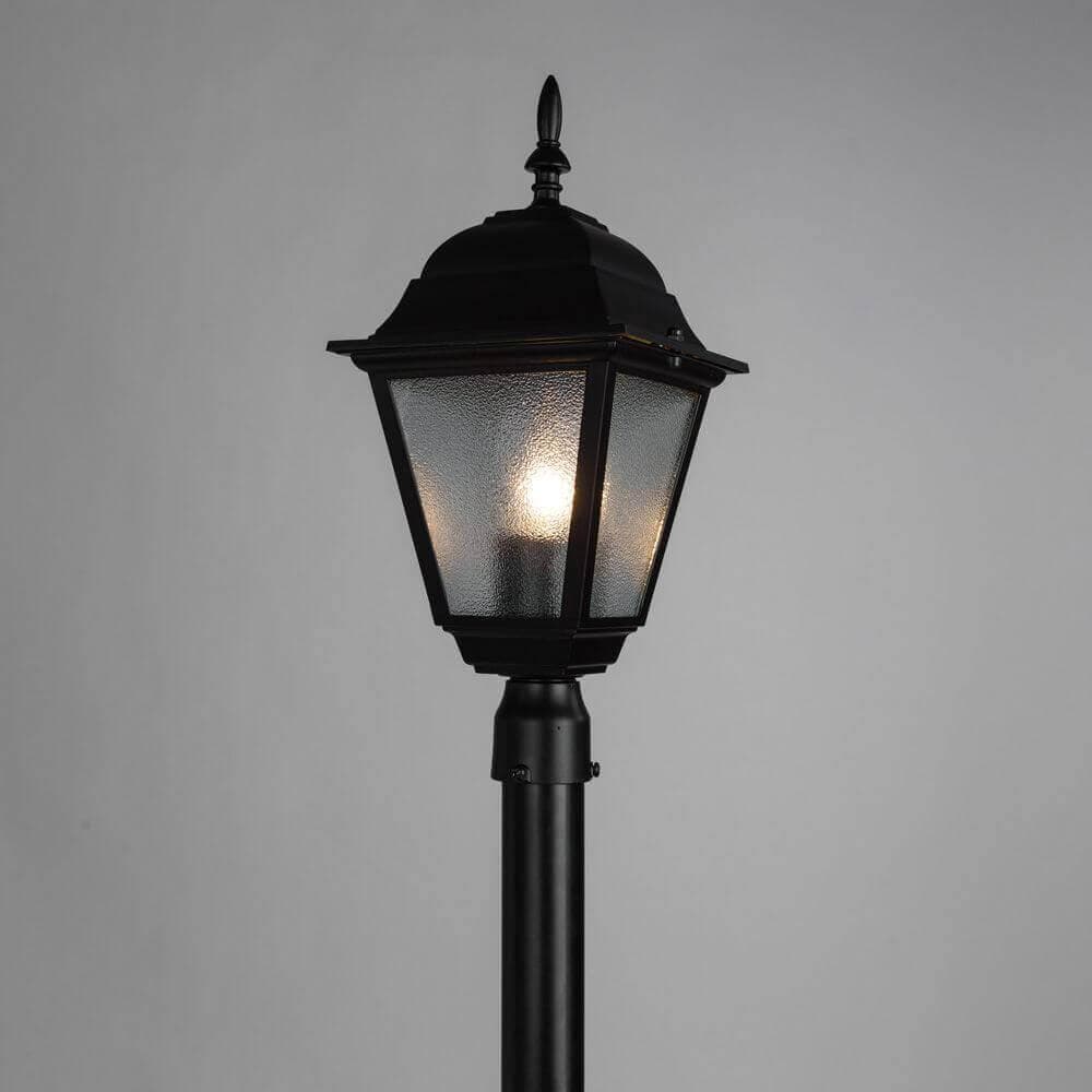 Arte Lamp Bremen Черный/Белый Светильник уличный наземный 1x60W E27 A1016PA-1BK — миниатюра 3