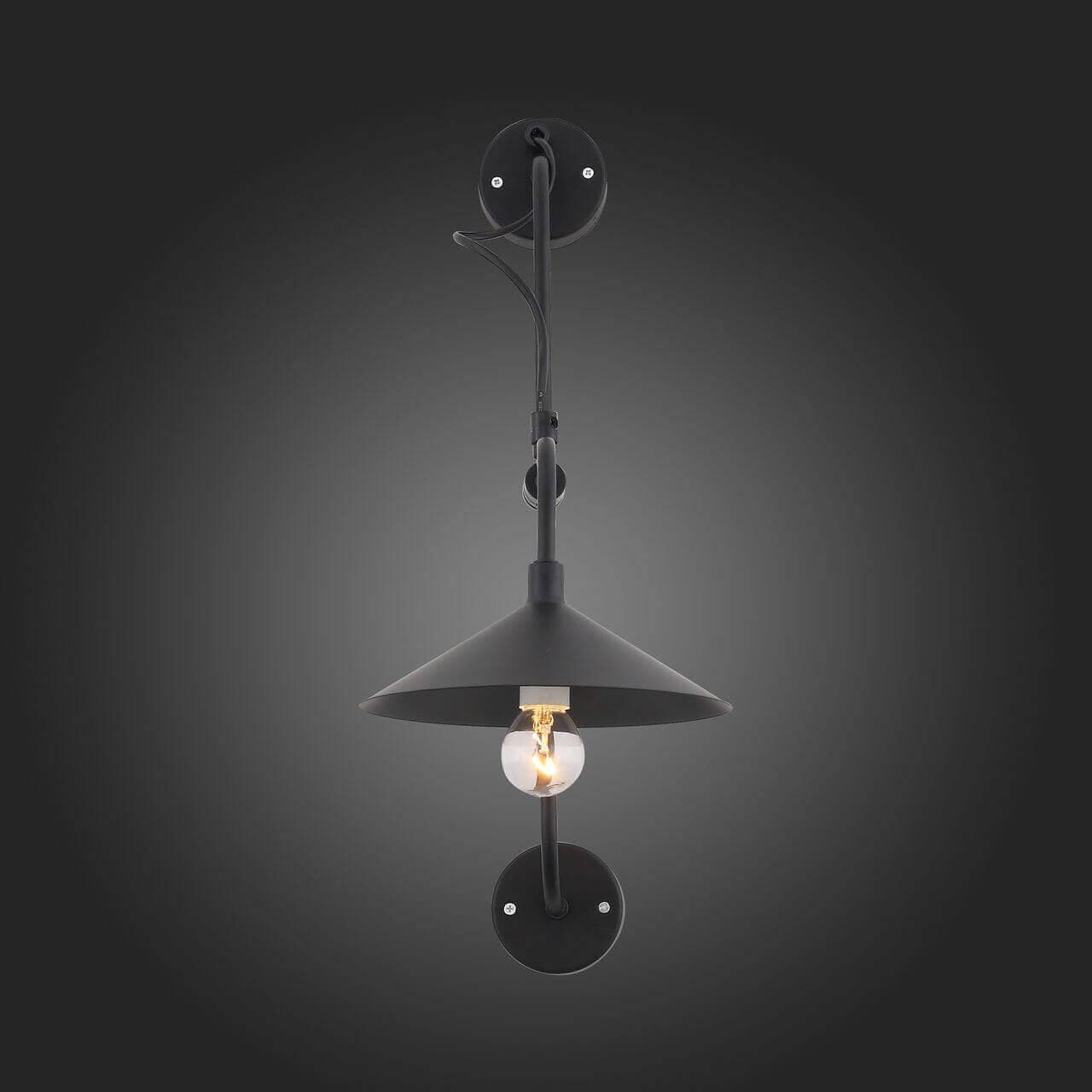 ST LUCE SL265.401.01 Светильник настенный  Черный/Черный E14 1*40W — миниатюра 2
