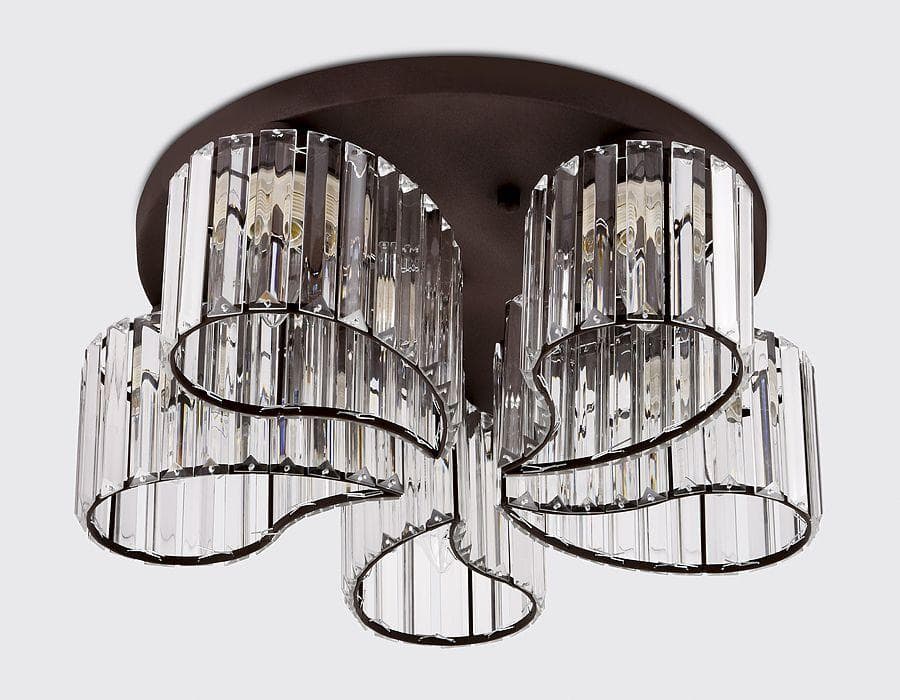Ambrella Потолочный светильник TR5203/5 CF/CL кофе/прозрачный E27/5 max 40W D500*180 — миниатюра 3