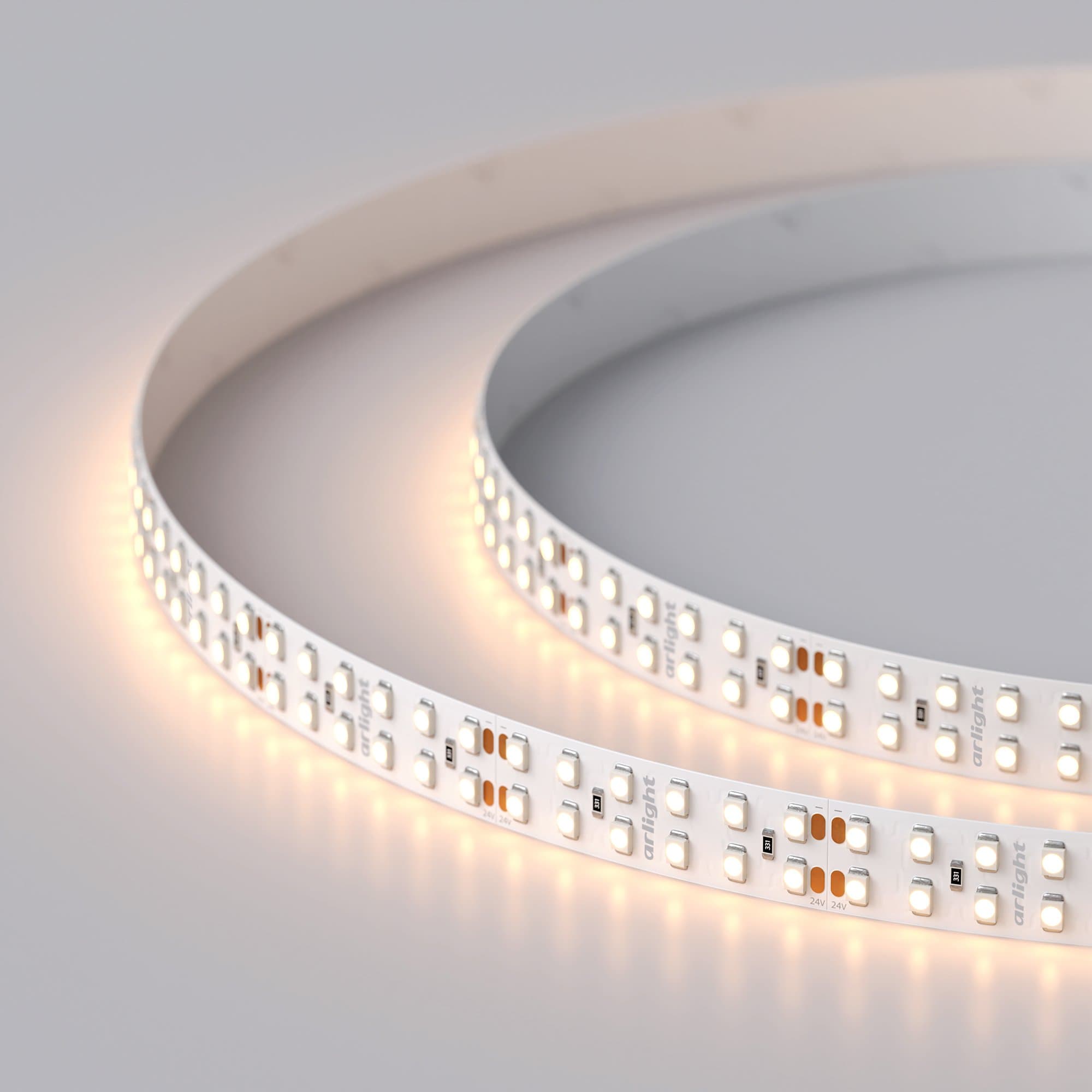 Arlight Светодиодная лента RT 2-5000 24V Warm2700 2x2 (3528, 1200 LED, LUX) (19.2 Вт/м, IP20) 008770(B) — миниатюра 4