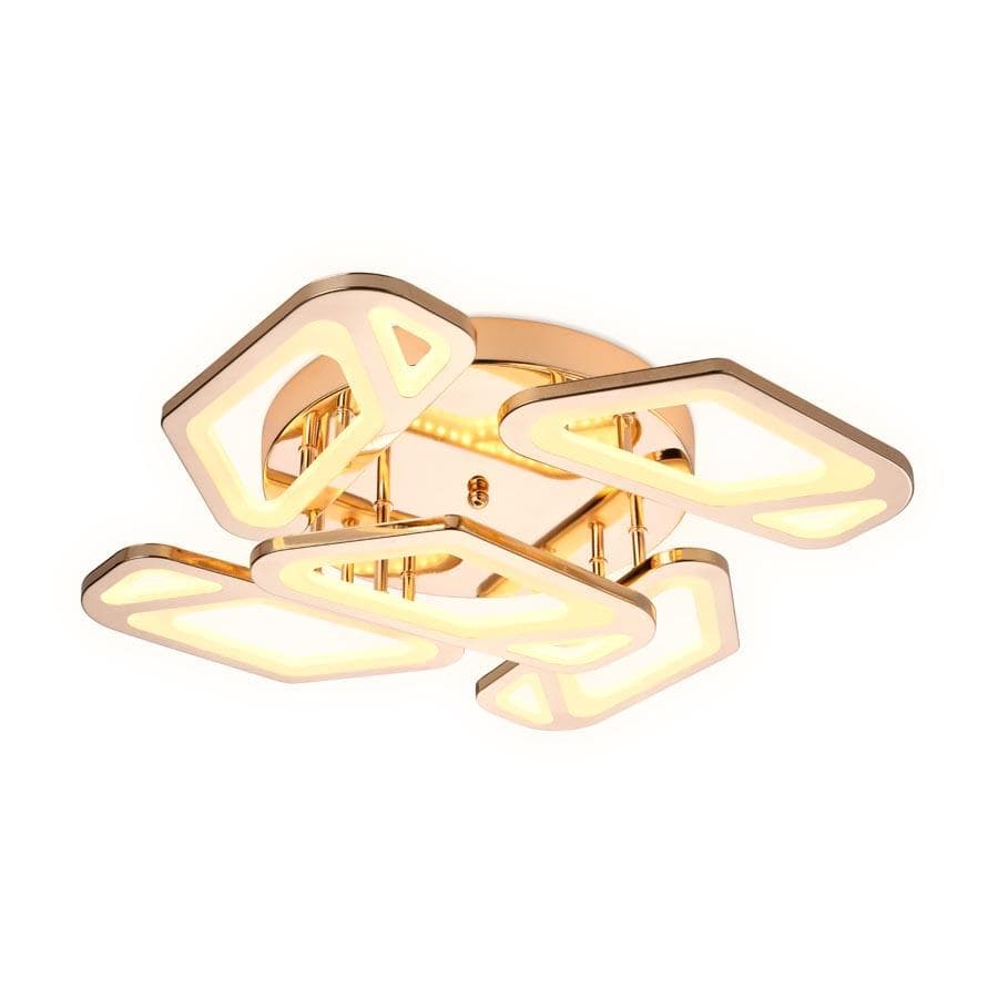 Ambrella Потолочный светодиодный светильник с пультом FA589/5 GD золото 113W 590*590*120 (ПДУ РАДИО 2.4G) — миниатюра 3