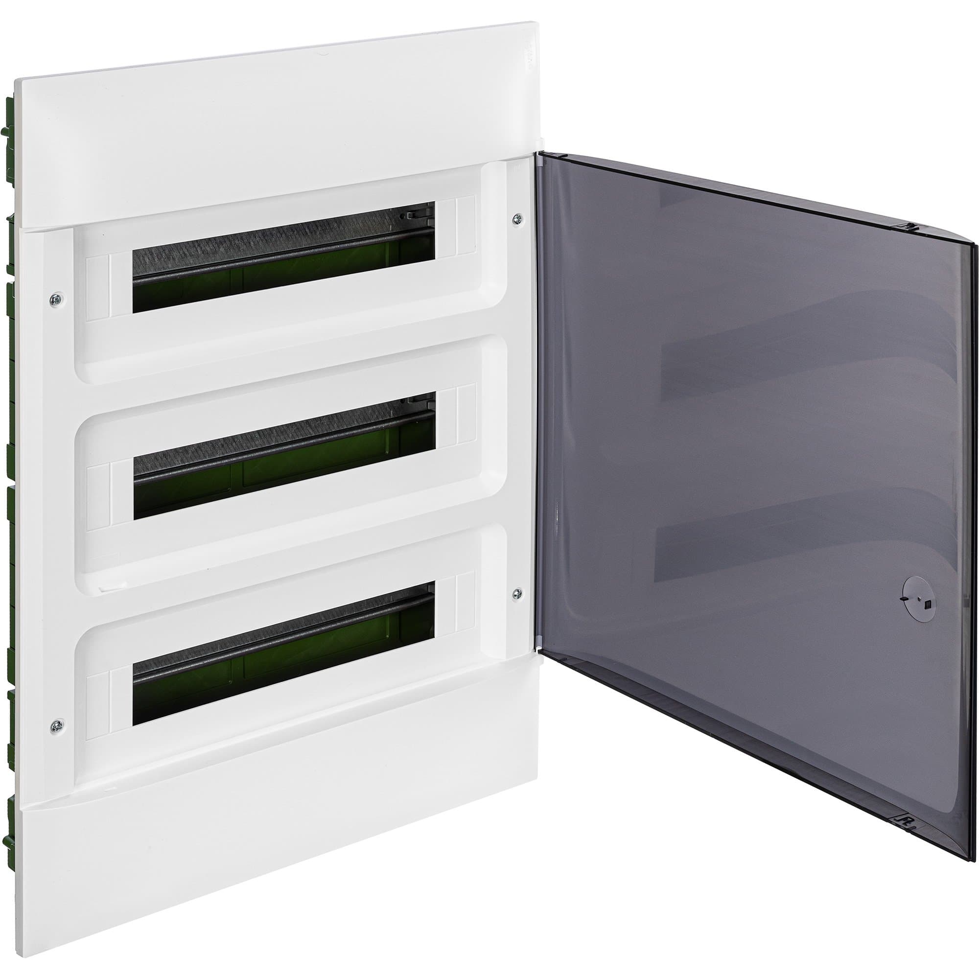 Legrand Practibox S Пластиковый щиток Встраиваемый (в полые стены) 3X18 Дымчатая дверь 137578 — миниатюра 2