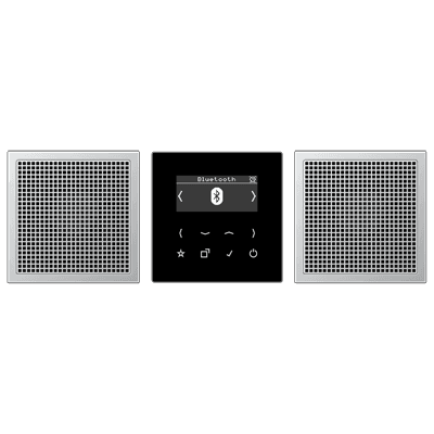 JUNG Смарт радио DAB+ Bluetooth, стерео черный/алюминий DABAL2BT
