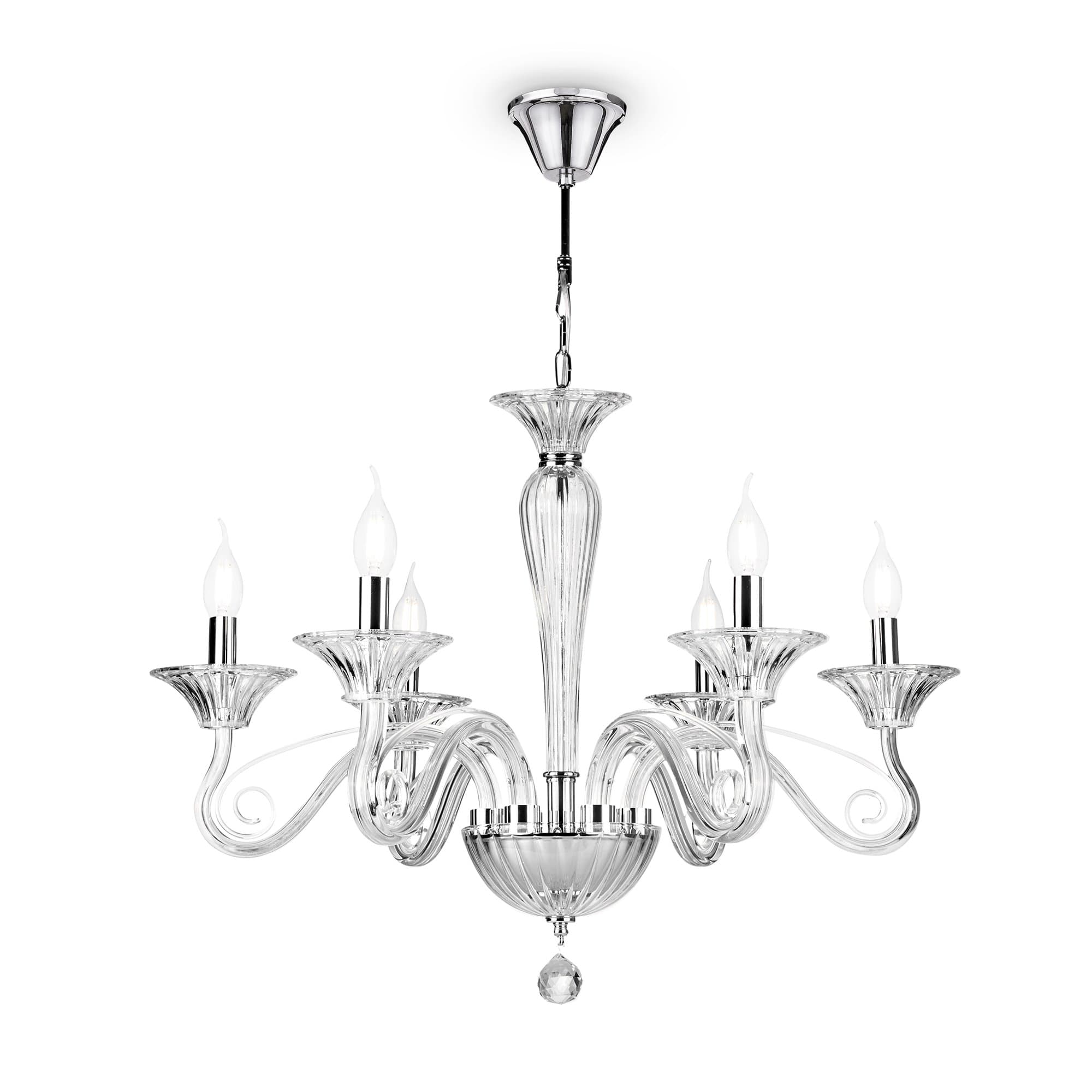 Maytoni Neoclassic Acqua Прозрачный Люстра E14 40W DIA010PL-06TR — миниатюра 3