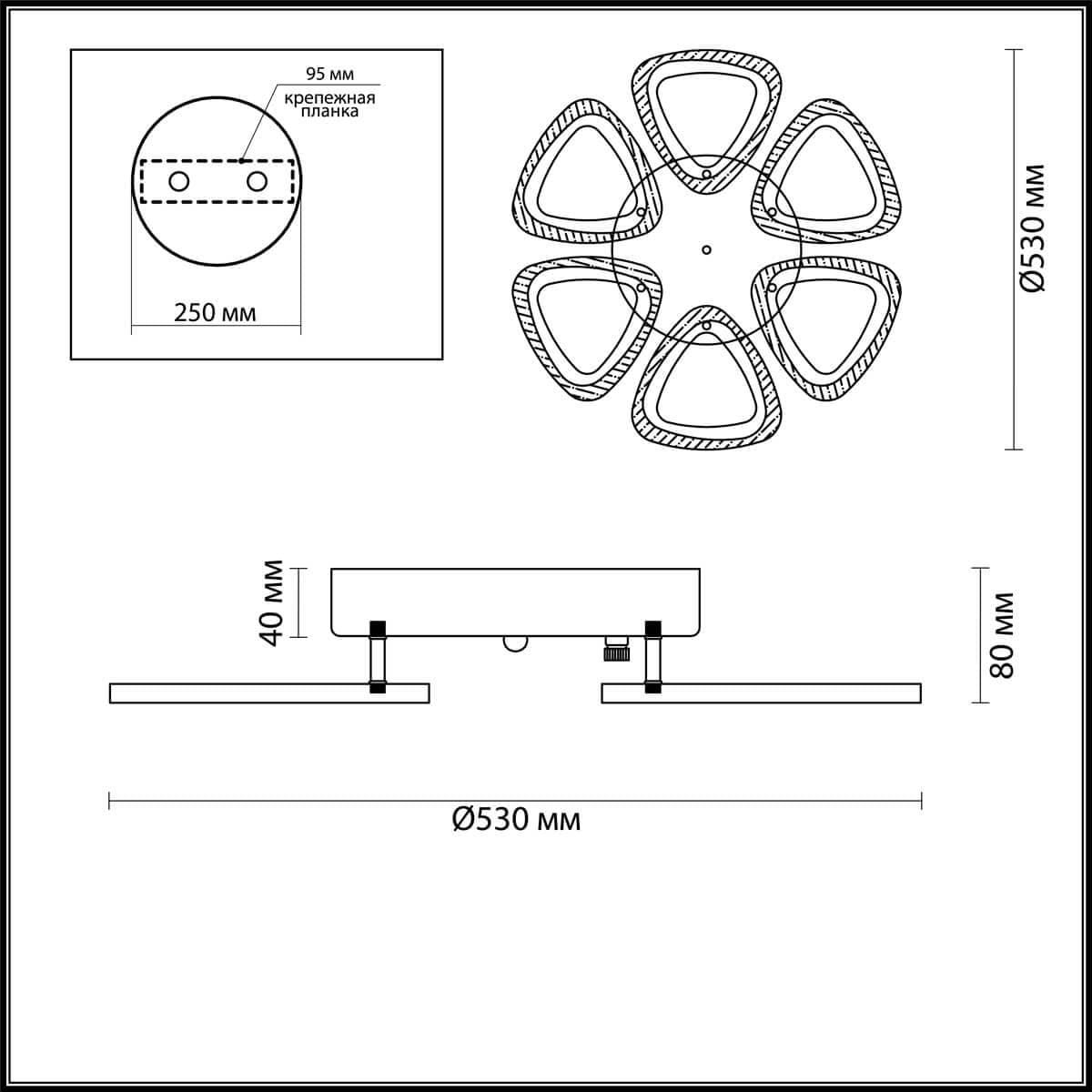 Lumion 4524/84CL LN20 белый Люстра потолочная LED 84W 220V MIEKO — миниатюра 3