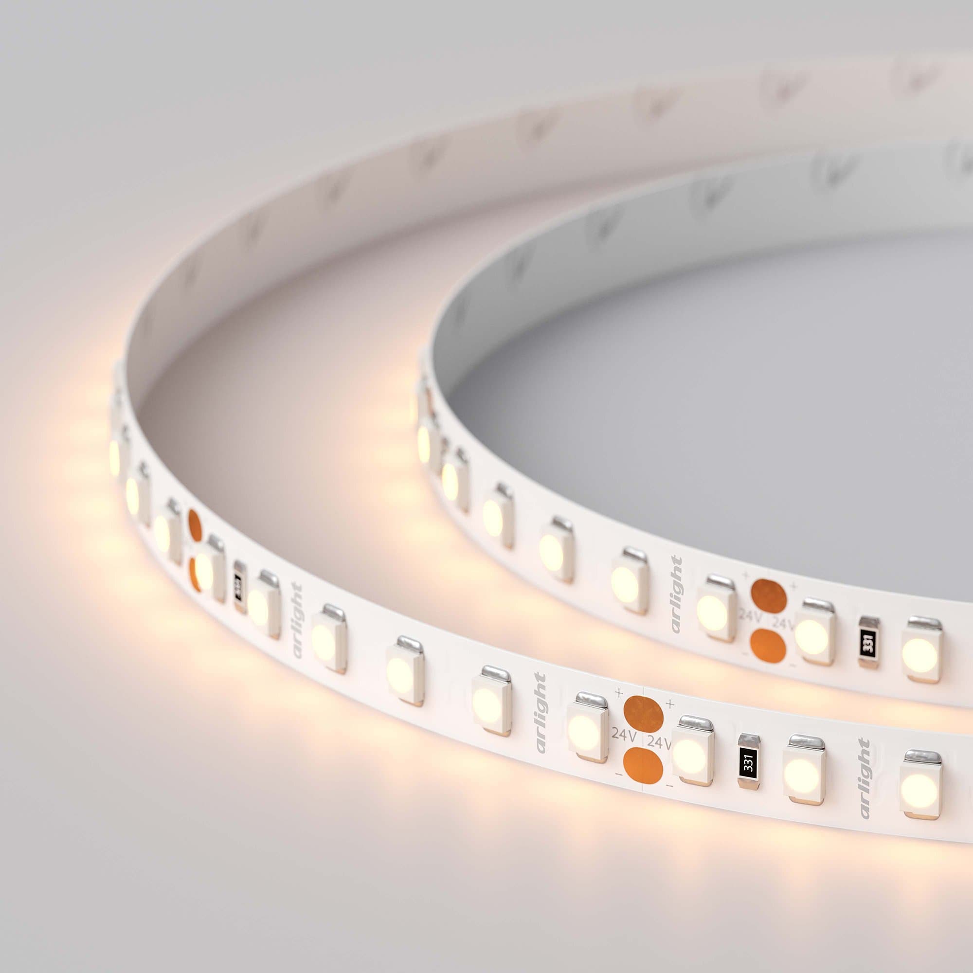 Arlight Светодиодная лента RT 2-5000 24V Warm2400 2x (3528, 600 LED, LUX) (9.6 Вт/м, IP20) 018090(B) — миниатюра 4