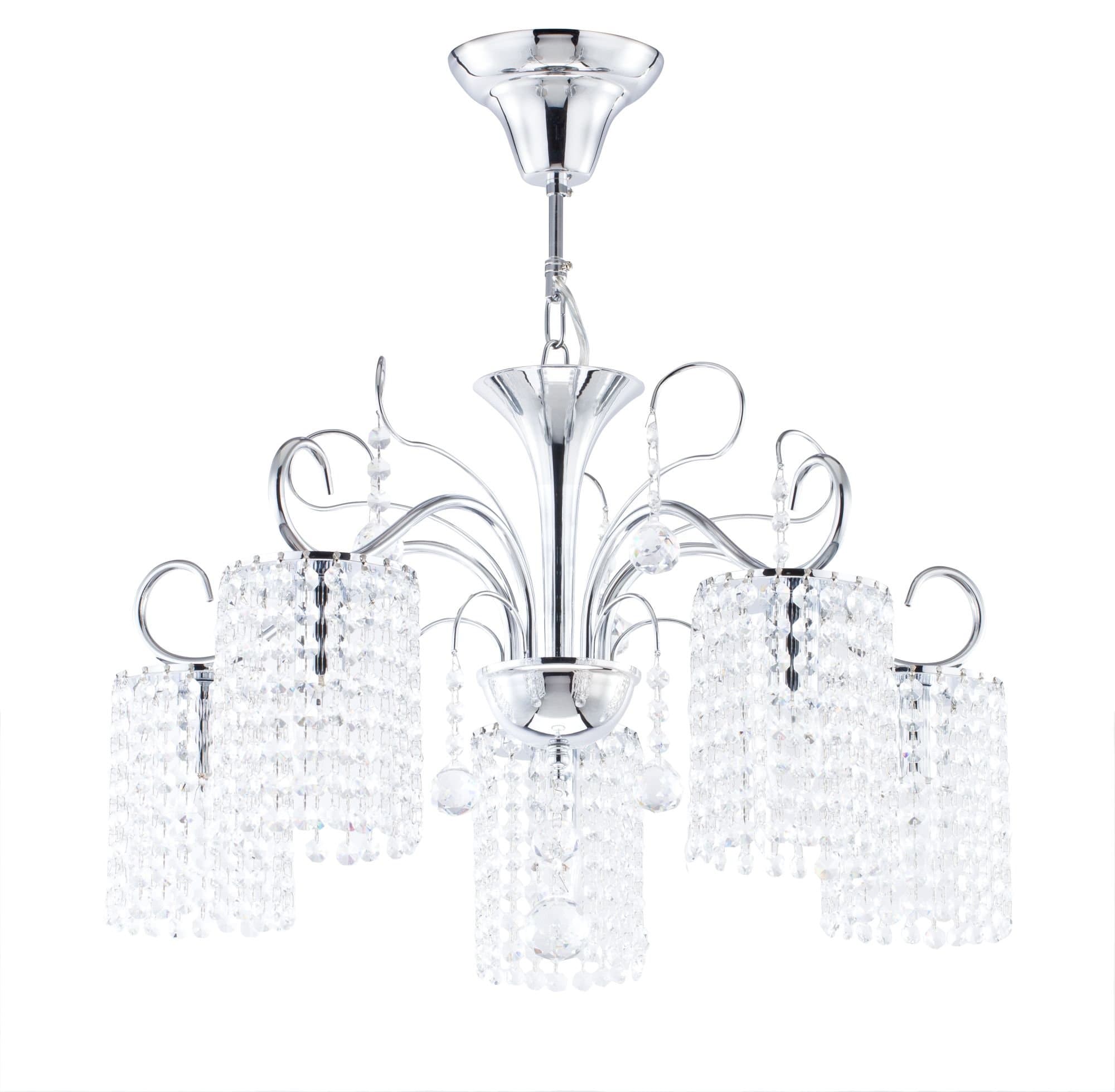 Freya Crystal Leona Хром Люстра E14 40W FR1127-PL-05-CH — миниатюра 2
